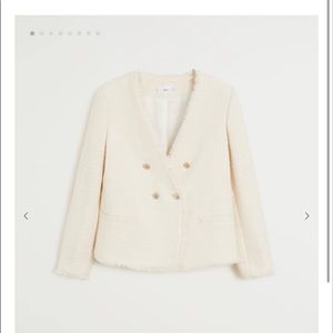Zara tweed blazer XL